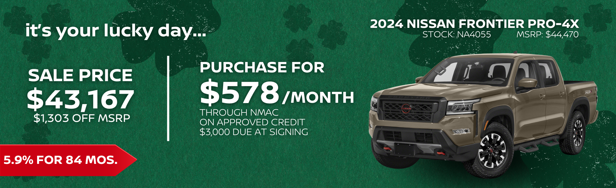 March 2024 Nissan Frontier Special